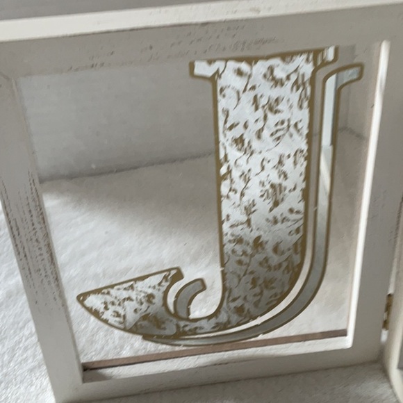Gold and White Joy Wall Decor - Picture 2 of 5